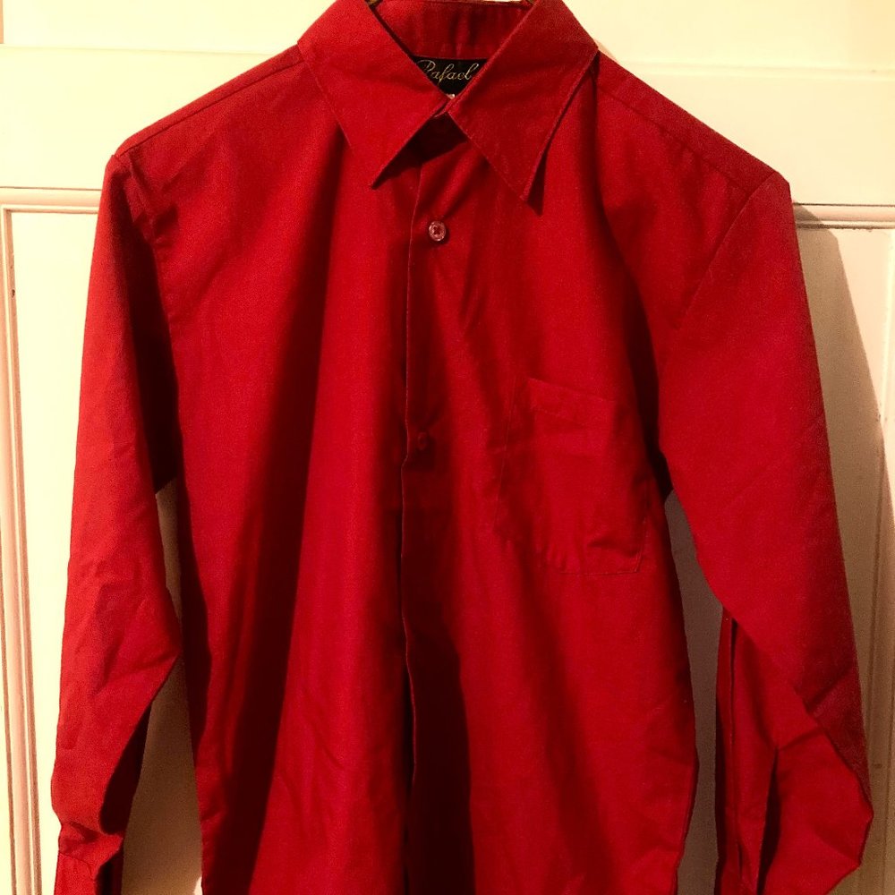 RAFAEL Boys' LSl Red Dress Shirt ~ Sz 12